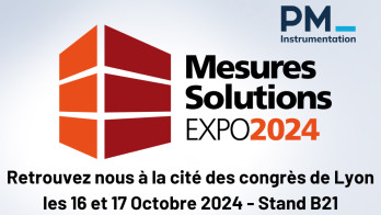 PM Instrumentation au Salon Mesure Expo Lyon les 16 et 17 octobre 2024