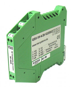 GSV-1H - 1- channel straingauge amplifier in DIN rail housing
